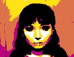 Abstract picture representing Anna Karina