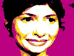 Abstract picture representing Audrey Tautou