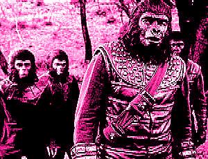 Abstract picture representing Battle for the Planet of the Apes (1973)
