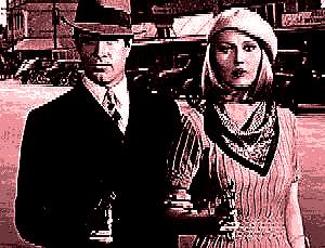 Abstract picture representing Bonnie and Clyde (1967)