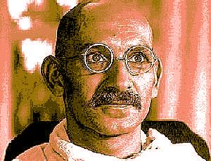 Abstract picture representing Gandhi (1982)