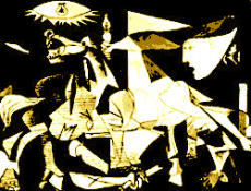 Abstract picture representing Guernica (1950)