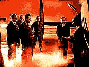 Abstract picture representing Here Comes Mr. Jordan (1941)