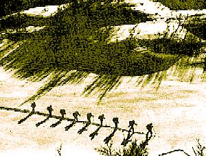 Abstract picture representing La Bataille de l'eau lourde (1948)