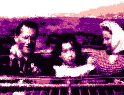 Abstract picture representing L'Homme et l'enfant (1956)