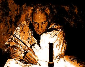 Abstract picture representing L'Oeuvre au noir (1988)