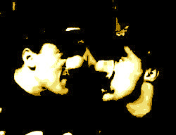 Abstract picture representing La Rose rouge (1951)