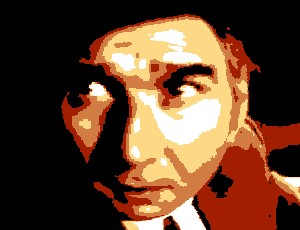 Abstract picture representing Michel Piccoli