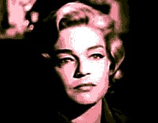 Abstract picture representing Simone Signoret